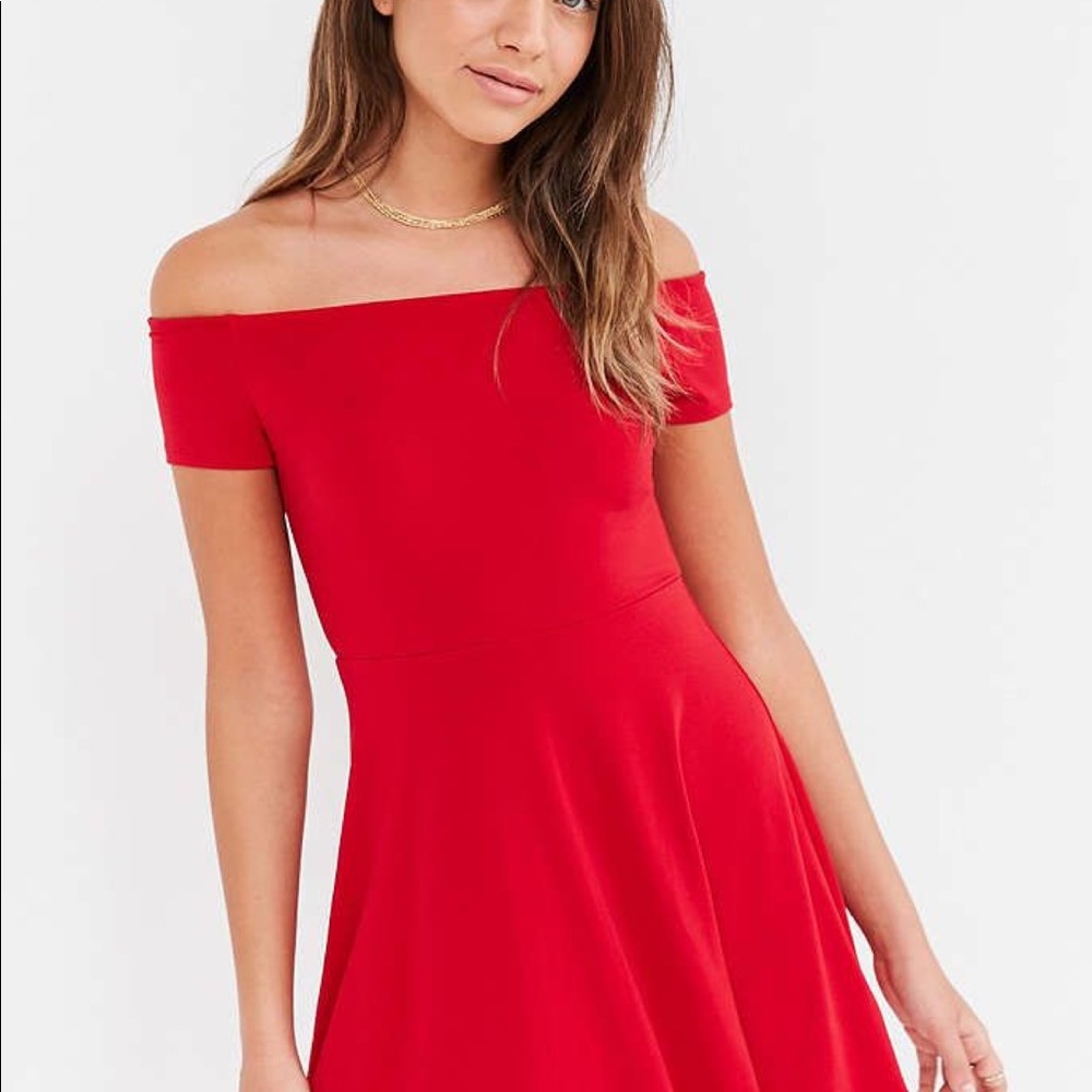 NWT Urban Outfitters Red Skater Dress